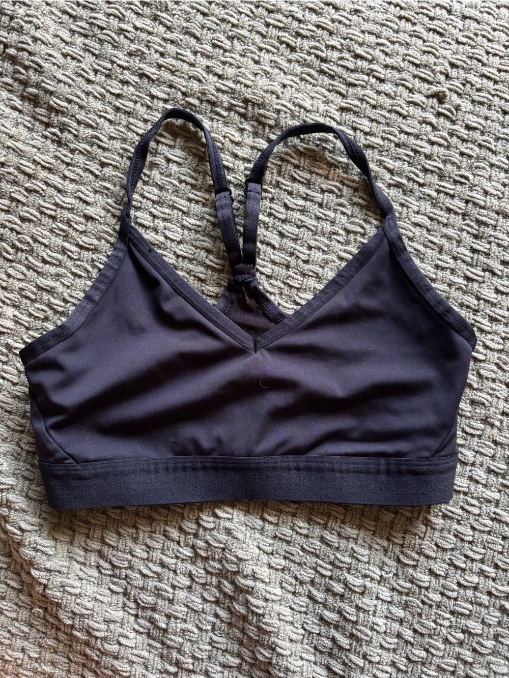 Athletic Works Black Racerback Sports Bra